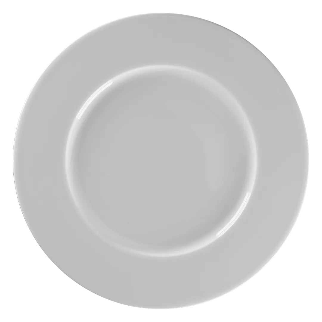 RAK Porcelain BCFRFP20 - Fedra Flat Round Plate, 7.875" Bone China, Flat Edge - 12/Case