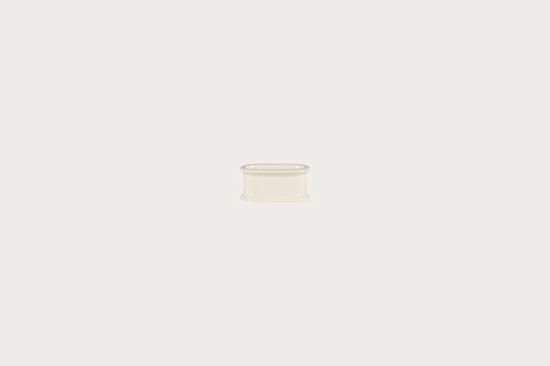 RAK Porcelain BCFRNH01 Fedra Napkin Holder, Bone China, White Finish, Sold Per Case - 12/Case