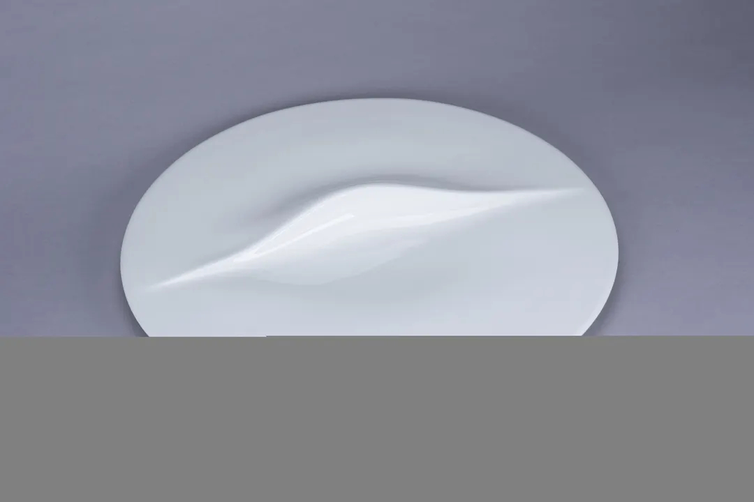 RAK Porcelain BCFSCRPT2Z30 Round Bone China Platter, White Wide Rim Flat Edge, 6/Case