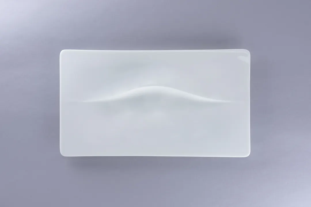 RAK Porcelain BCFSRPT2Z35 - Rectangular Bone China Platter 13.7" White, Wide Rim, 13" Length - 6/Case