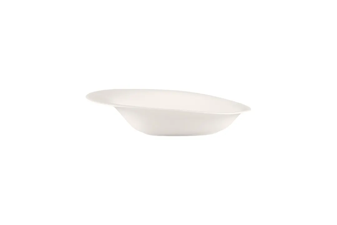 RAK Porcelain BCPOERBW23 - Oblong Bone China Bowl, 8.6" L x 6" W, 7.8 Oz, General Use - 12/Case