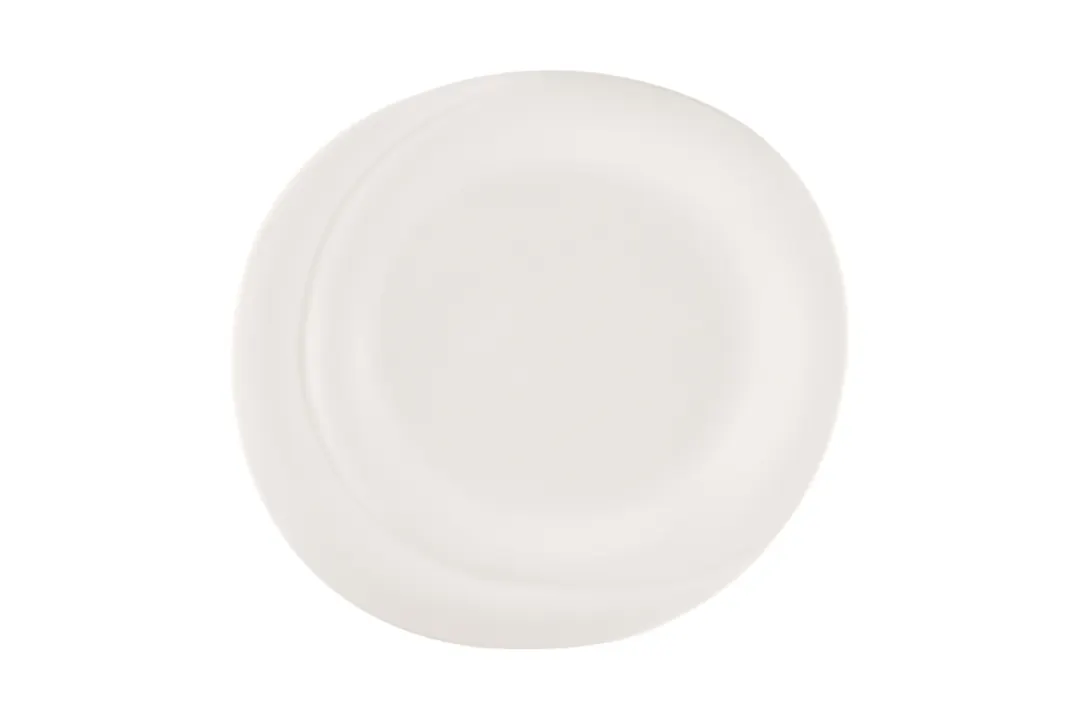 RAK Porcelain BCPOFP31 - 12.75" Round Bone China Dinner Plate, Pose Flat Rim, 6/Case
