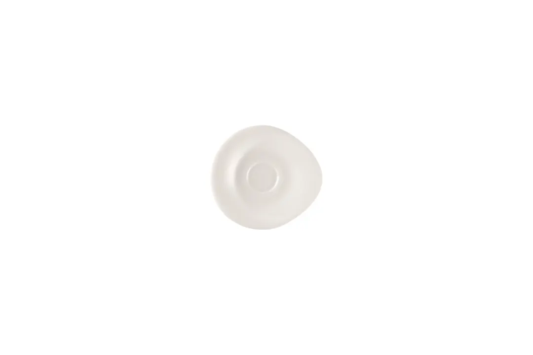 RAK Porcelain BCPOSA09 Round Bone China Saucer 4.6" x 4.3" White Finish - 12/Case
