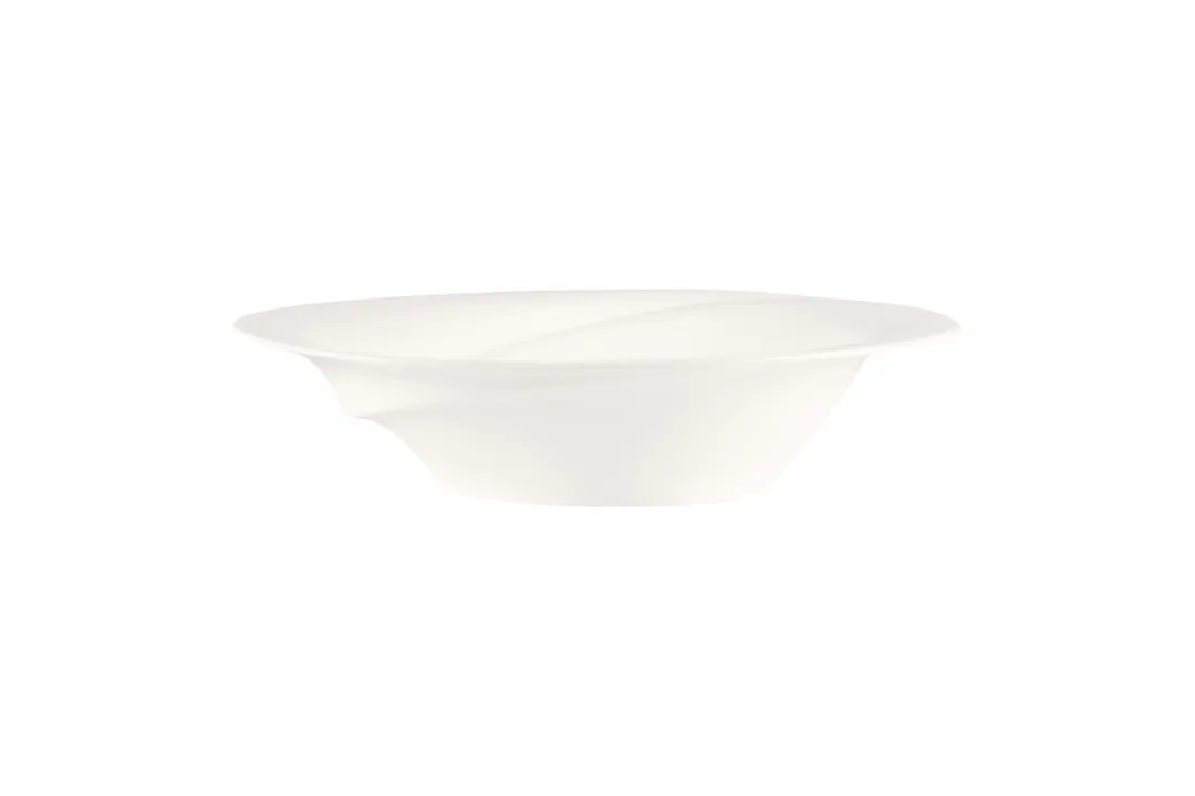 RAK Porcelain BCPOXD28 - Deep Rim Bone China Plate, 10.8" L x 10.7" W, 40 oz, Le Ballet, - 12/Case
