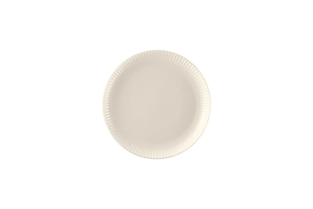 RAK Porcelain BCSPCP21 Spectra Round Plate, 8.2" Diameter, Coupe Rim, Bone China - 12/Case