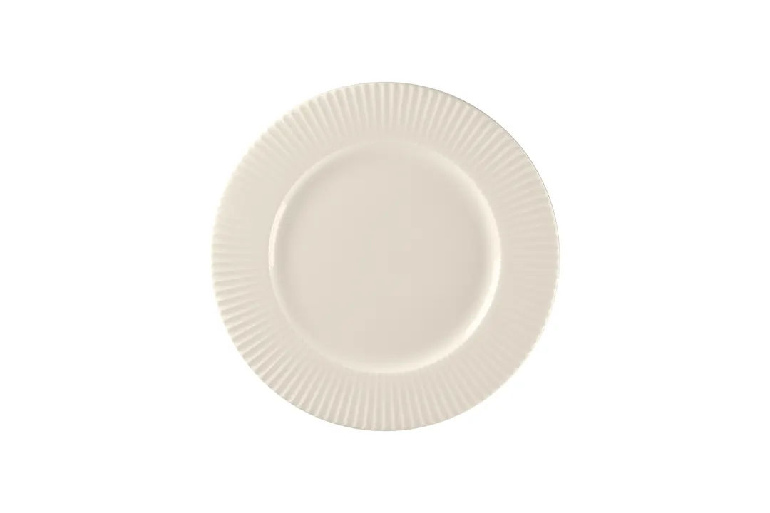 RAK Porcelain BCSPFP27 Spectra Round Plate, 10.6" Diameter, Flat Edge Bone China, - 12/Case