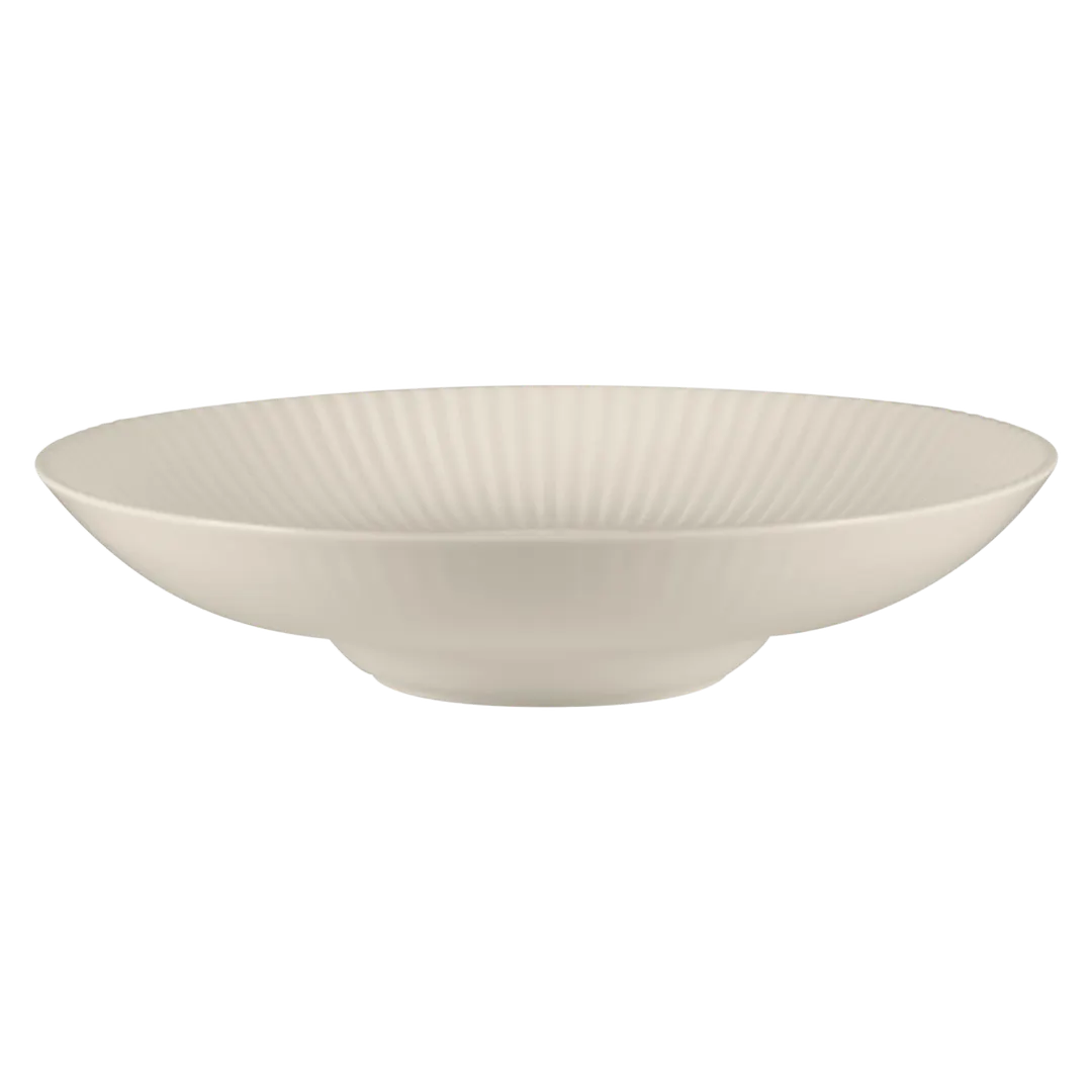 RAK Porcelain BCSPGD26 - Round Plate, 10.3" Diameter, 7.6 oz Capacity, Deep Rim Bone China, 6/Case