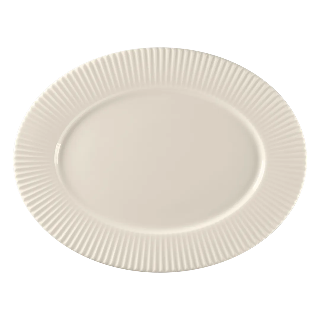 RAK Porcelain BCSPOP36 Spectra Oval Platter, 14" x 10.6" Bone China, Elegant - 6/Case