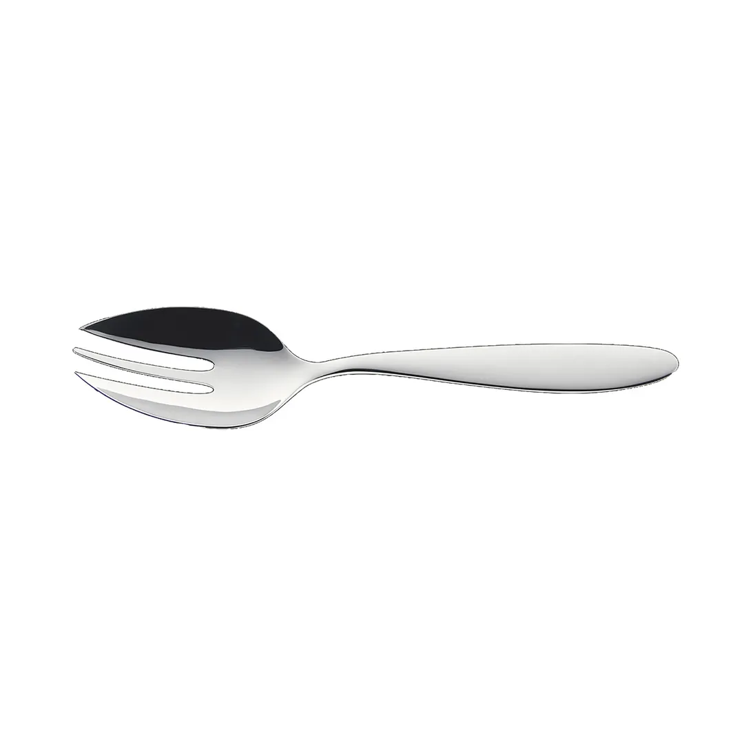 RAK Porcelain CANSEF Serving Fork – 10.5" Beveled 18/10 Stainless Steel, Anna Finish - 1/Case