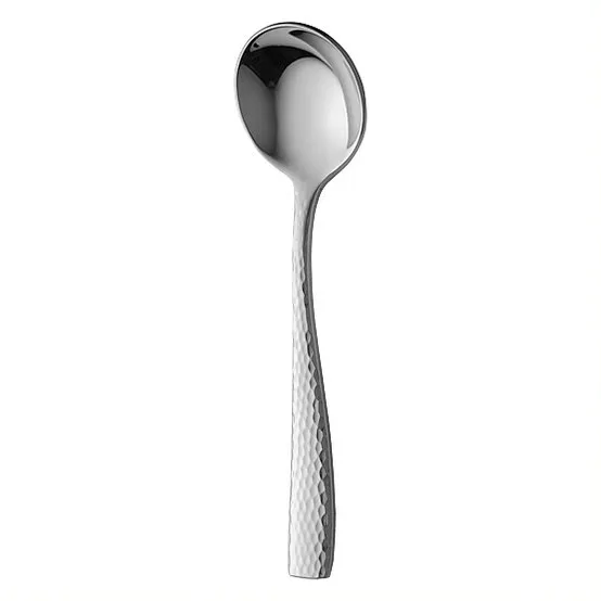 RAK Porcelain CAUSOS - Sola Aura Soup Spoon, 6.8" Length, 18/10 Stainless Steel - 12/Case
