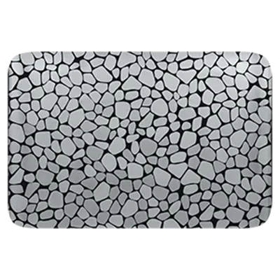 RAK Porcelain CBAURPW33 - Rectangular China Plate, 13" x 8.65" Porcelain, Silver Finish, 6/Case