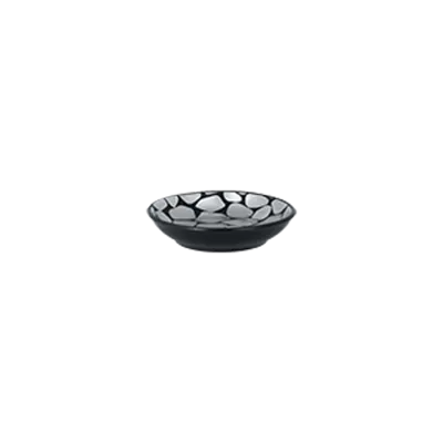 RAK Porcelain CBNNBD09 Butter Dish - Round 3.55" 4.4 oz, Silver Porcelain, Dishwasher Safe - 12/Case
