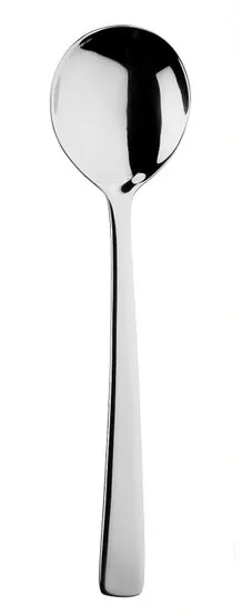 RAK Porcelain CCASOS - Sola Capri Soup Spoon, 7.1" Length, 18/10 Stainless Steel - 12/Case