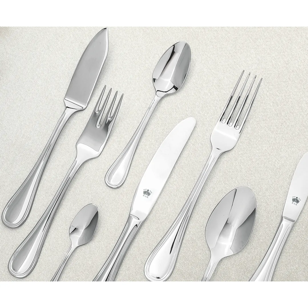 RAK Porcelain CCTMOS Demitasse Spoon - 4-3/8" Moka Spoon, 18/10 Stainless Steel, Finish, 12/Case