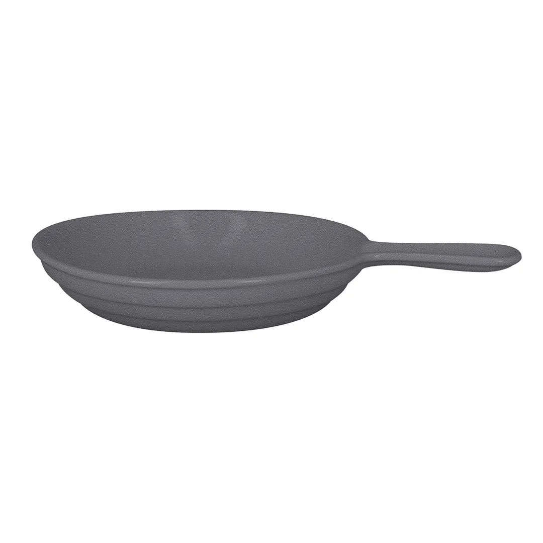 RAK Porcelain CFPN16GY Chef's Fusion Fry Pan, 11 oz, 6-2/7" Dia, Stone Gray Porcelain - 6/Case
