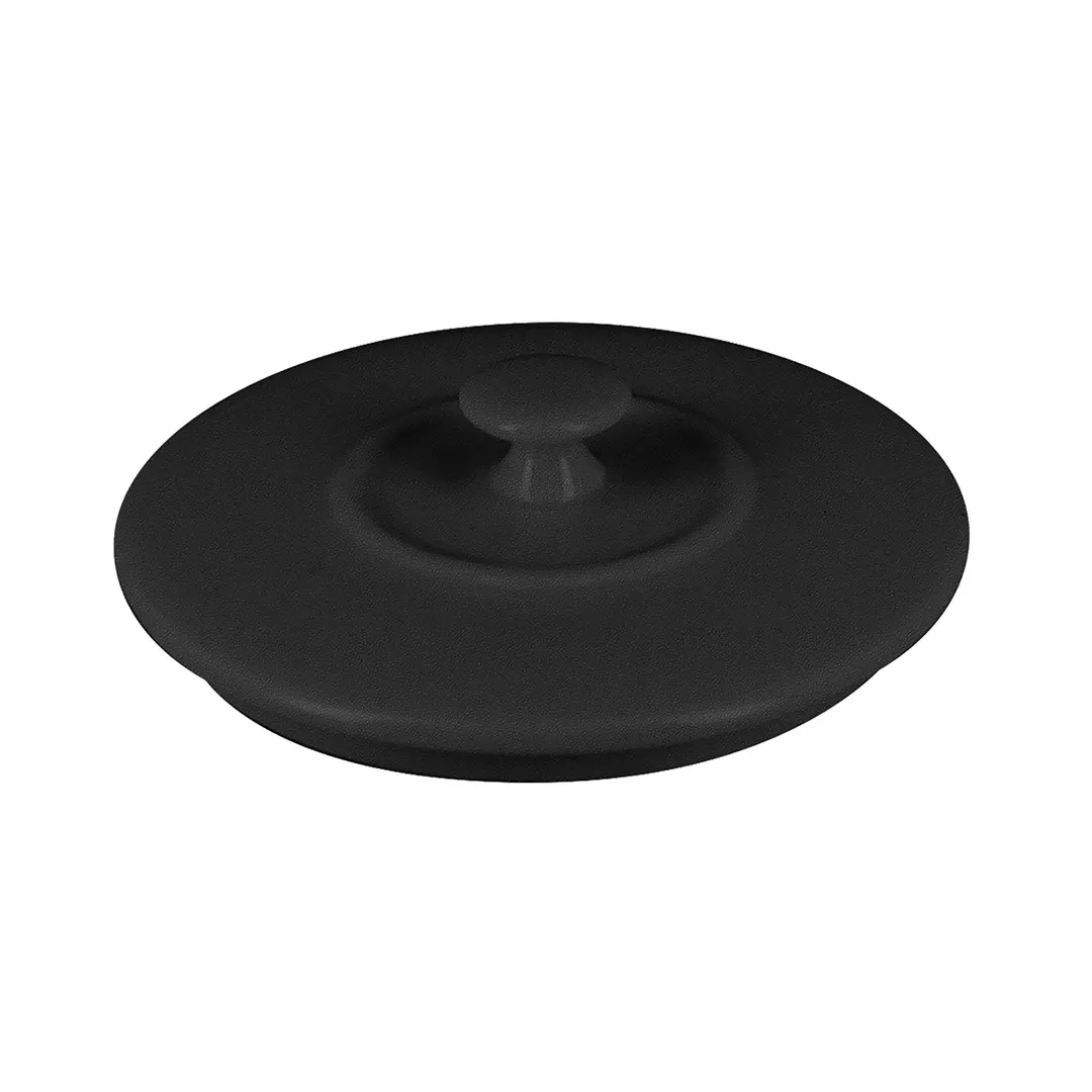 RAK Porcelain CFRD16BKLD - Black Porcelain Casserole Lid, Oven/Freezer/Microwave Safe - 6/Case