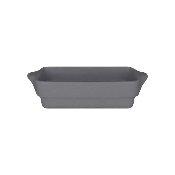 RAK Porcelain CFRT20GYBD - Tureen Baking Dish 7.875" x 4" Porcelain Gray Eared Oven Safe - 3/Case