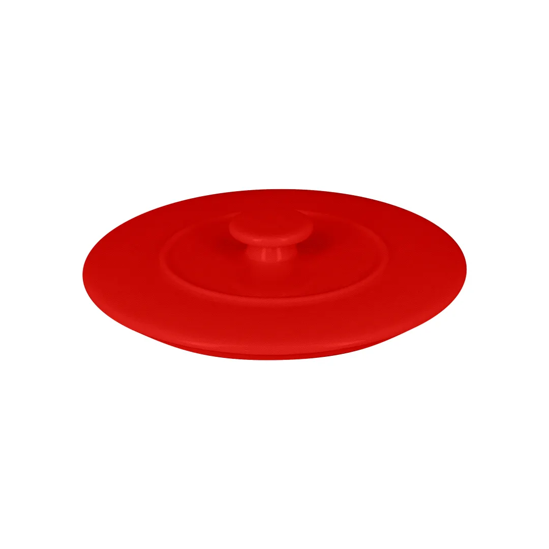 RAK Porcelain CFST15BRLD Soup Tureen, 15‑Quart Ember Red Porcelain, Fusion Lid, Oven‑Safe - 12/Case