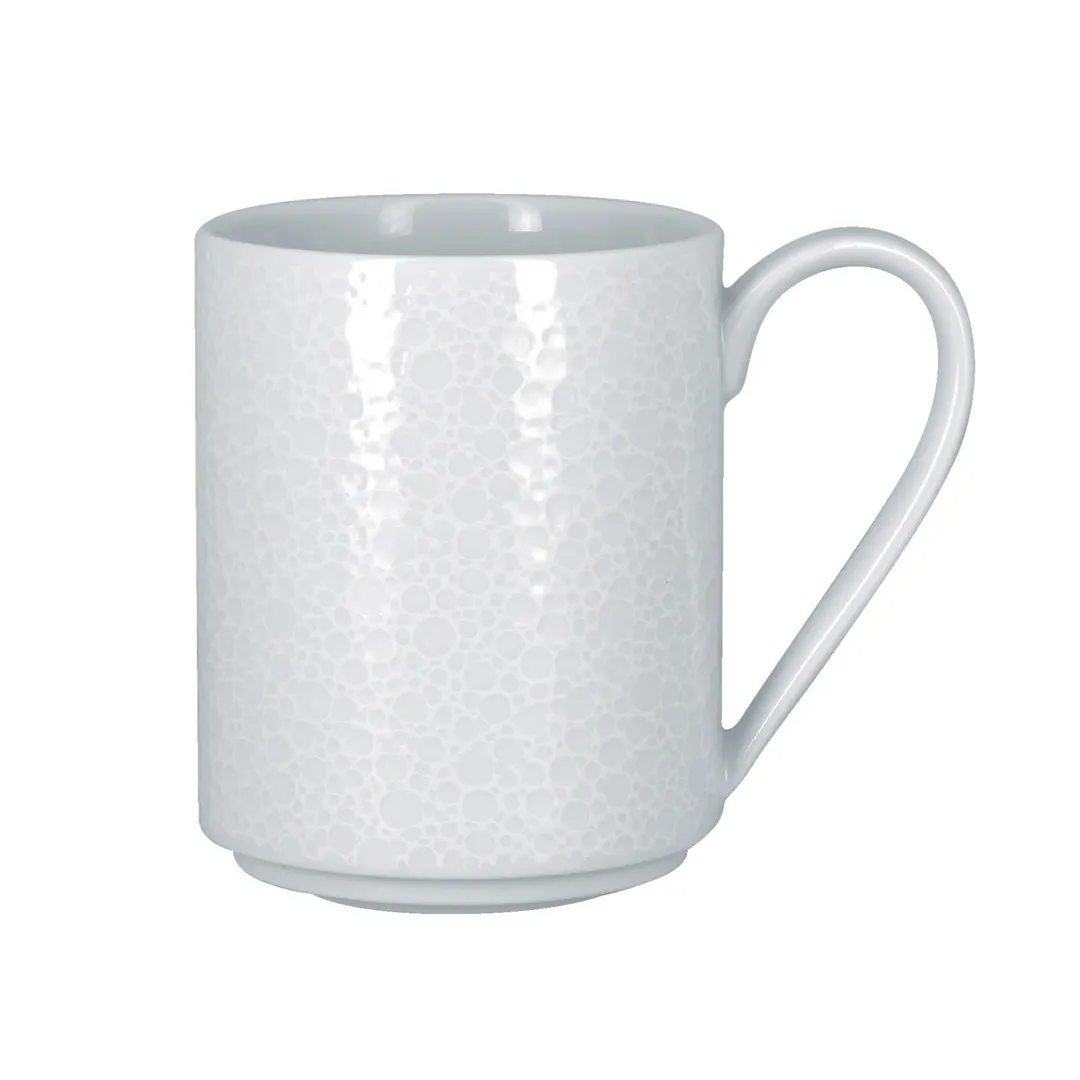 RAK Porcelain CHPASSM36 Charm Mug, 12-1/8 oz White Polaris Porcelain, Fridge/Freezer Safe - 12/Case