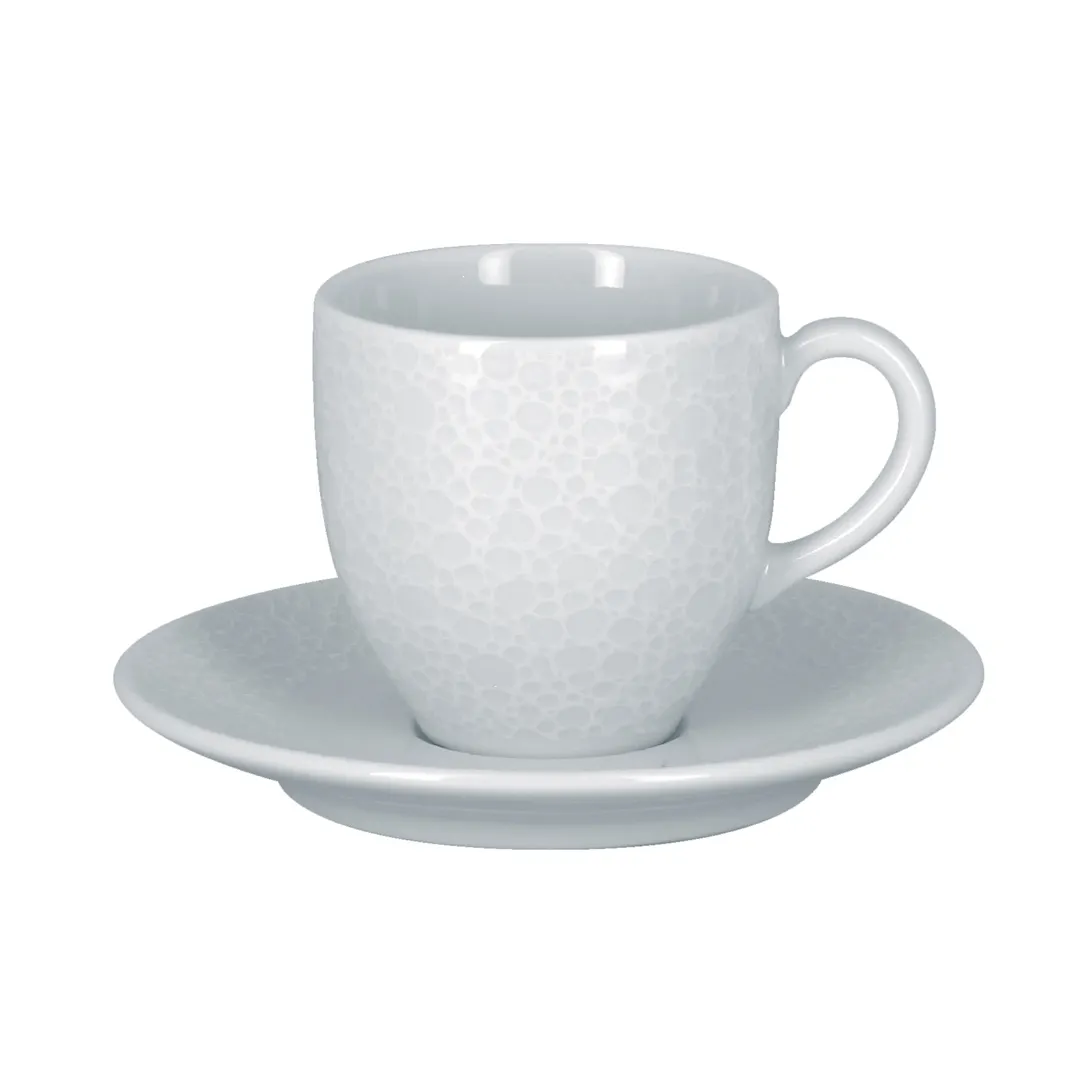 RAK Porcelain CHPCLSA13 Charm Saucer, 5.1" Round White Porcelain, Oven/Microwave Safe - 12/Case