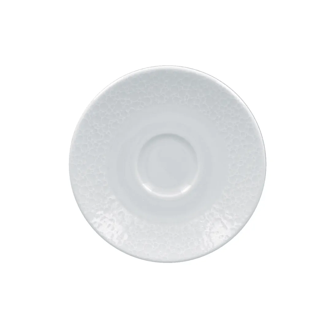 RAK Porcelain CHPCLSA13 Charm Saucer, 5.1" Round White Porcelain, Oven/Microwave Safe - 12/Case