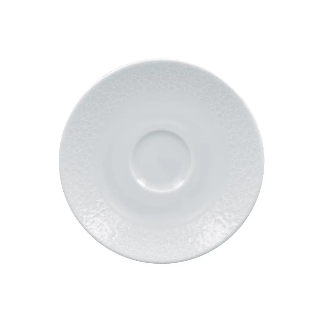 RAK Porcelain CHPCLSA15 Charm Saucer, Round 5.5"-5.99" White Polaris Porcelain, Oven Safe - 12/Case
