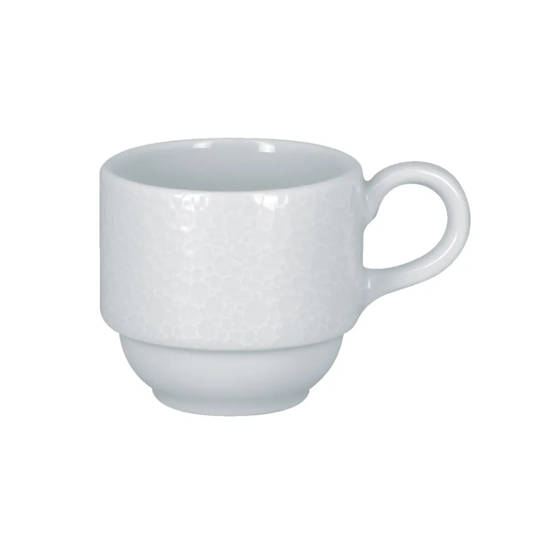 RAK Porcelain CHPCLSC09 Charm Cup, 3-1/16" Ø x 2-3/8" H, 3 oz Porcelain, Stackable, Safe - 12/Case