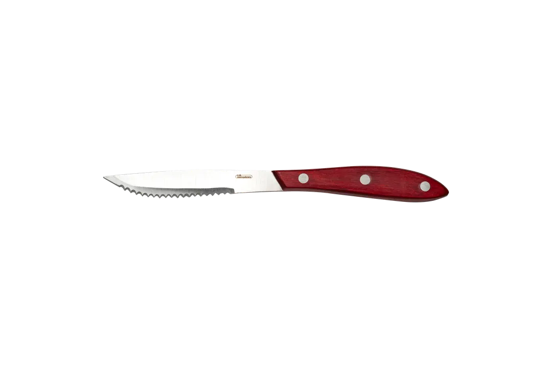 RAK Porcelain CHSTKPKWP - Steak Knife, 8" Blade, 18/10 Stainless Steel, Paka Wood Handle - 1/Case