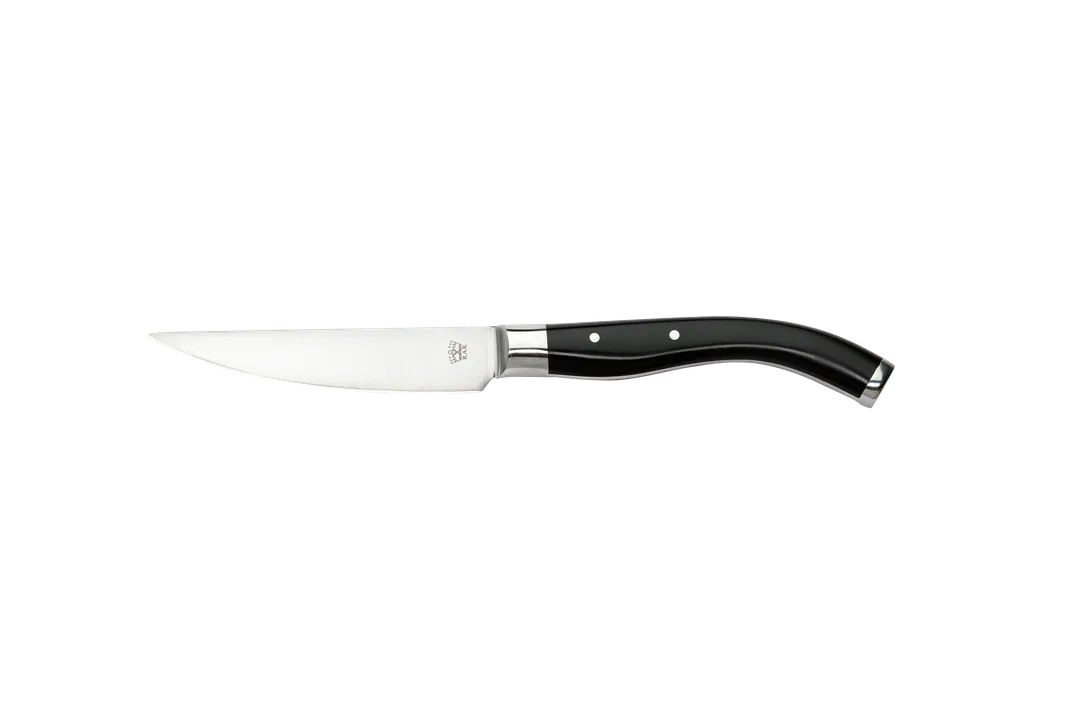 RAK Porcelain CHSTKPOMH - Steak Knife, 9.75" 18/10 Steel, Black POM Handle, 9" Length - 1/Case