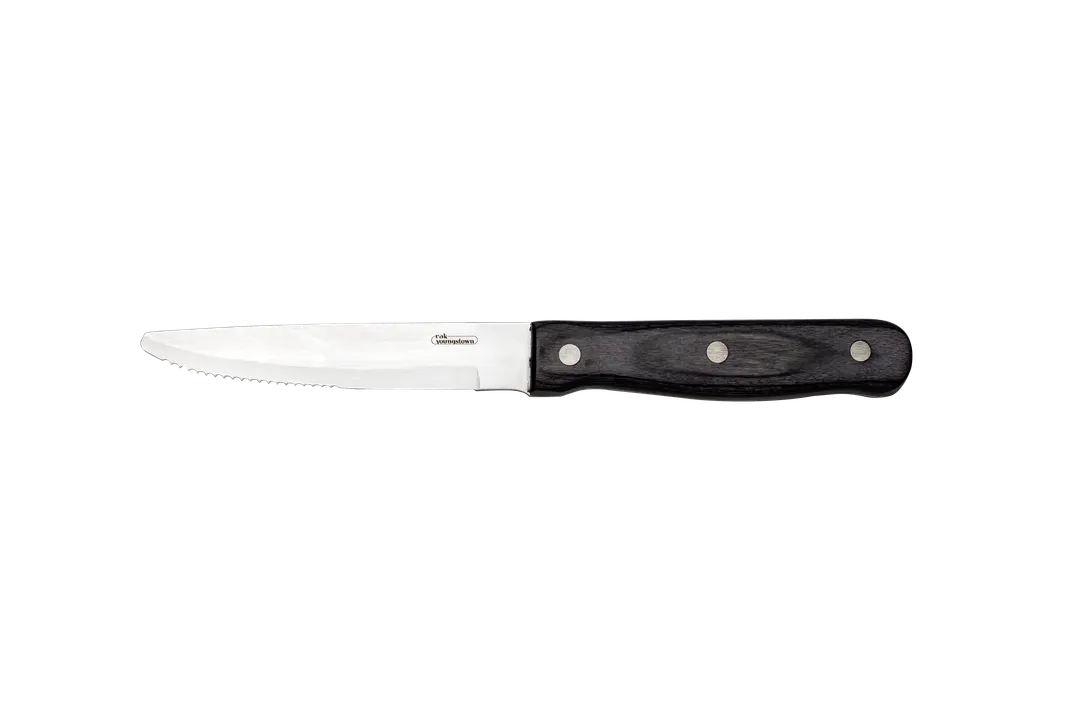RAK Porcelain CHSTKWPGY - Steak Knife 9.5" 18/10 Stainless Steel Wood Handle Grey Polish - 1/Case