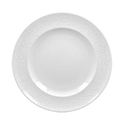 RAK Porcelain CLFP28D184 Bouquet Plate, 11" Round Flat Embossed Rim, Porcelain, 12/Case