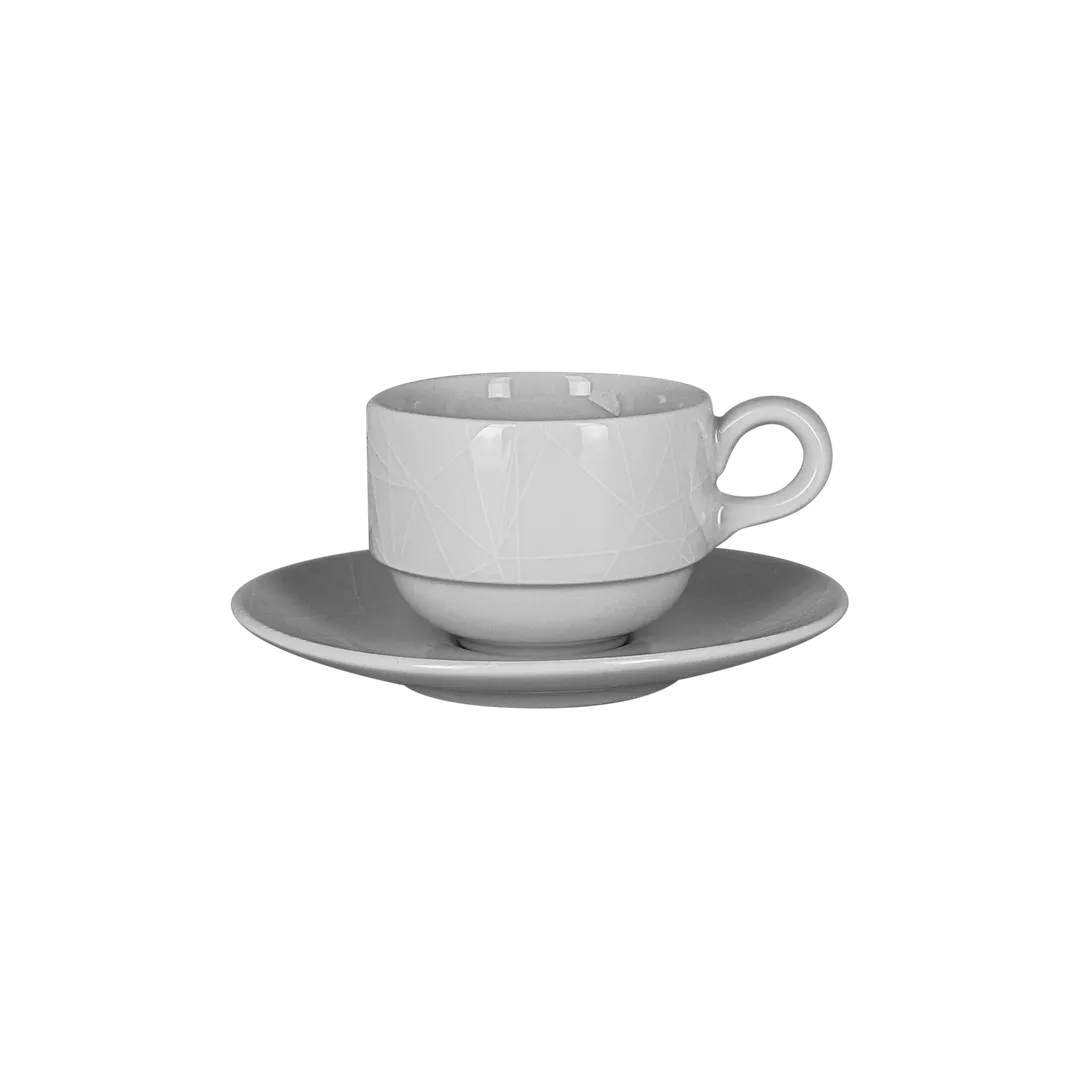 RAK Porcelain CLSA15D181 Saucer, 5.9" Diameter Round Porcelain, White, Fridge/Freezer/Oven Safe - 12/Case