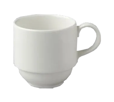 RAK Porcelain CLSC09 Gourmet Cup, 3.5 oz, Stackable China Cup, Dishwasher/Microwave Safe - 12/Case