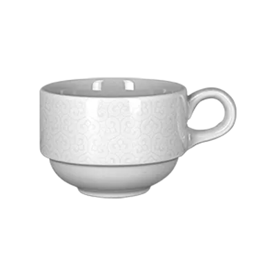 RAK Porcelain CLSC20D180 - 6.75 oz Cup, 2"-15/16" Porcelain, Stackable, Dishwasher Safe - 12/Case