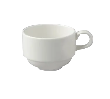 RAK Porcelain CLSC23 Classic Gourmet Cup, 7-3/4 oz (≈230ml) Stackable Porcelain Cup - 12/Case