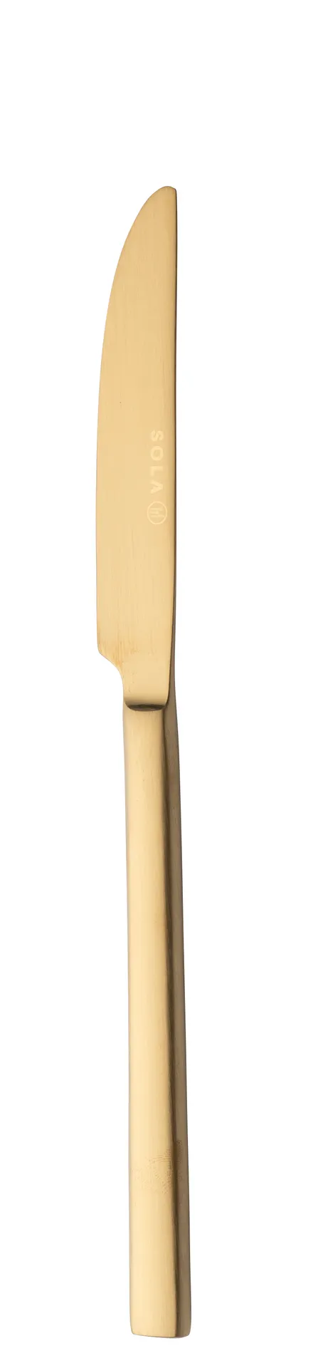RAK Porcelain CMXDEKGS - Dessert Knife, 7.8" Length, Stainless Steel, Gold Satin Finish, 12/Case