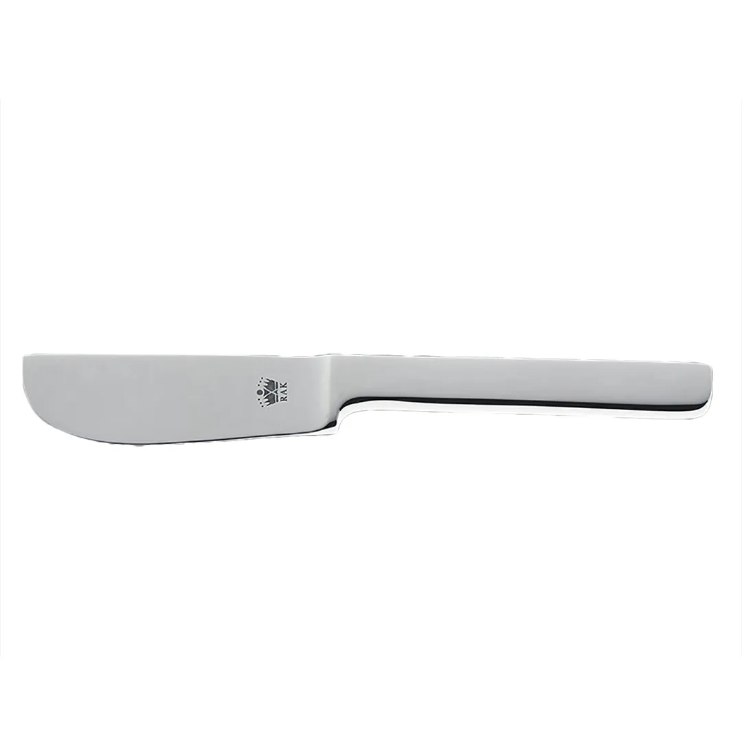 RAK Porcelain CNNBUK Butter Spreader, 6-2/3" (6.7") 18/10 Stainless Steel Nano Finish - 1/Case