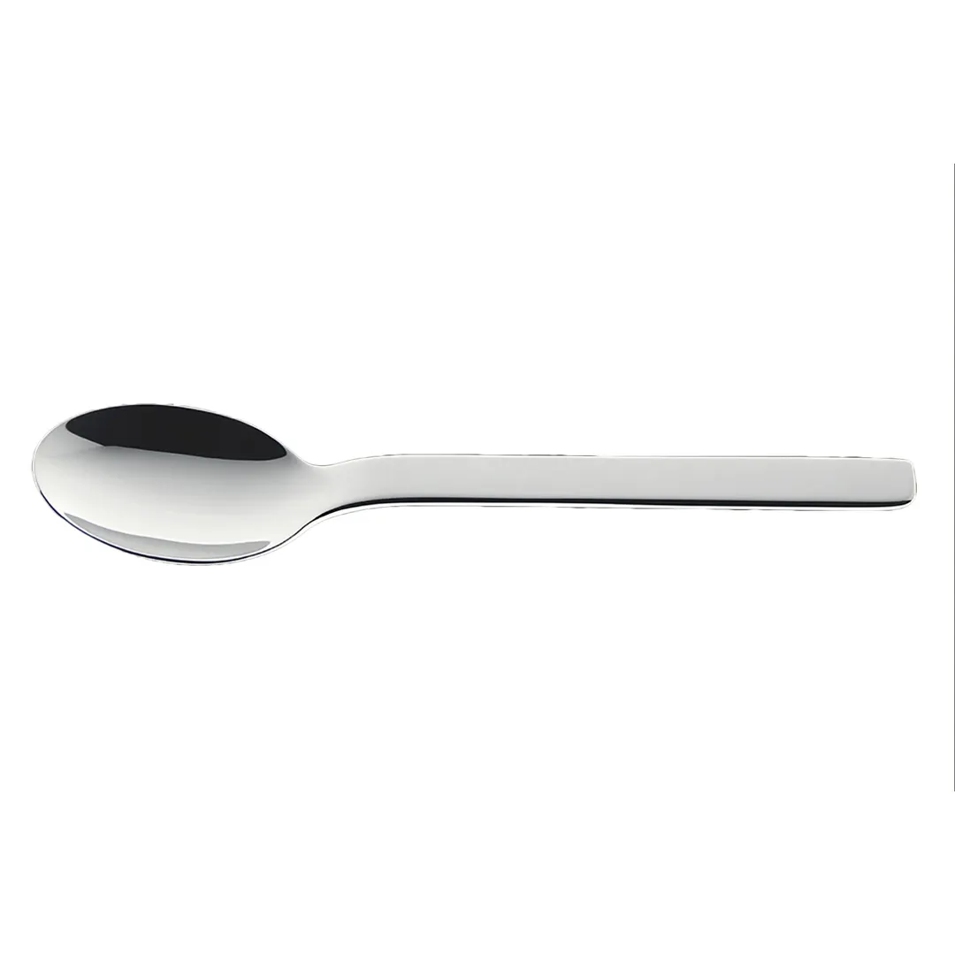 RAK Porcelain CNNDES Dessert Spoon - 7-3/5" Length, 18/10 Stainless Steel, Nano Finish, 12/Case