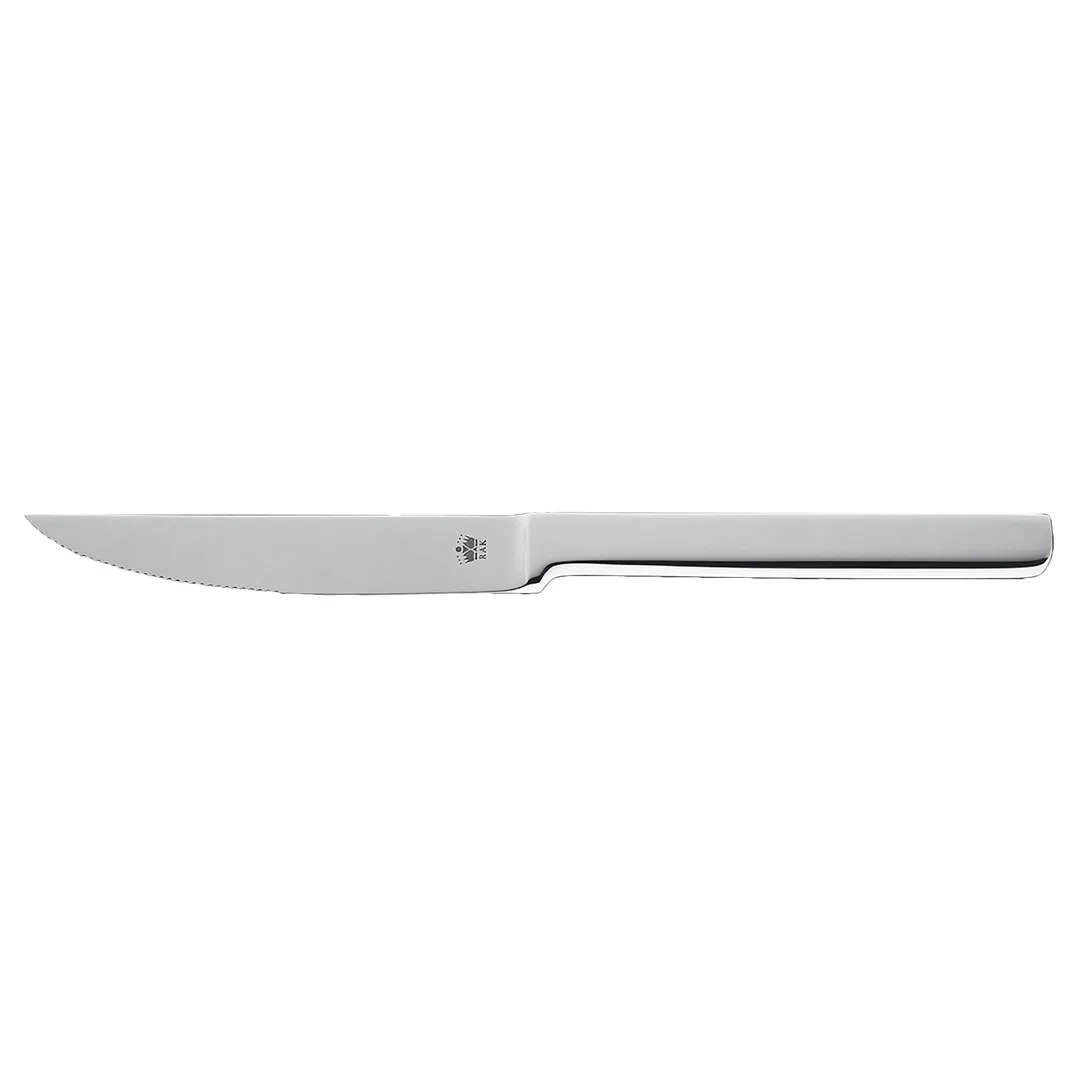 RAK Porcelain CNNSTKMB - 9-1/2" Forged Steak Knife, Stainless Steel Handle, 18/10 Blade, 8"-9" - 1/Case
