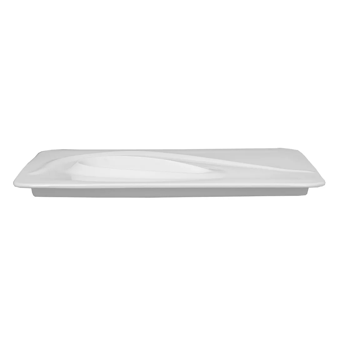 RAK Porcelain CRRP1IN - Rectangular Plate 12.6" x 9.45" Porcelain Ivoris Microwave Safe - 6/Case