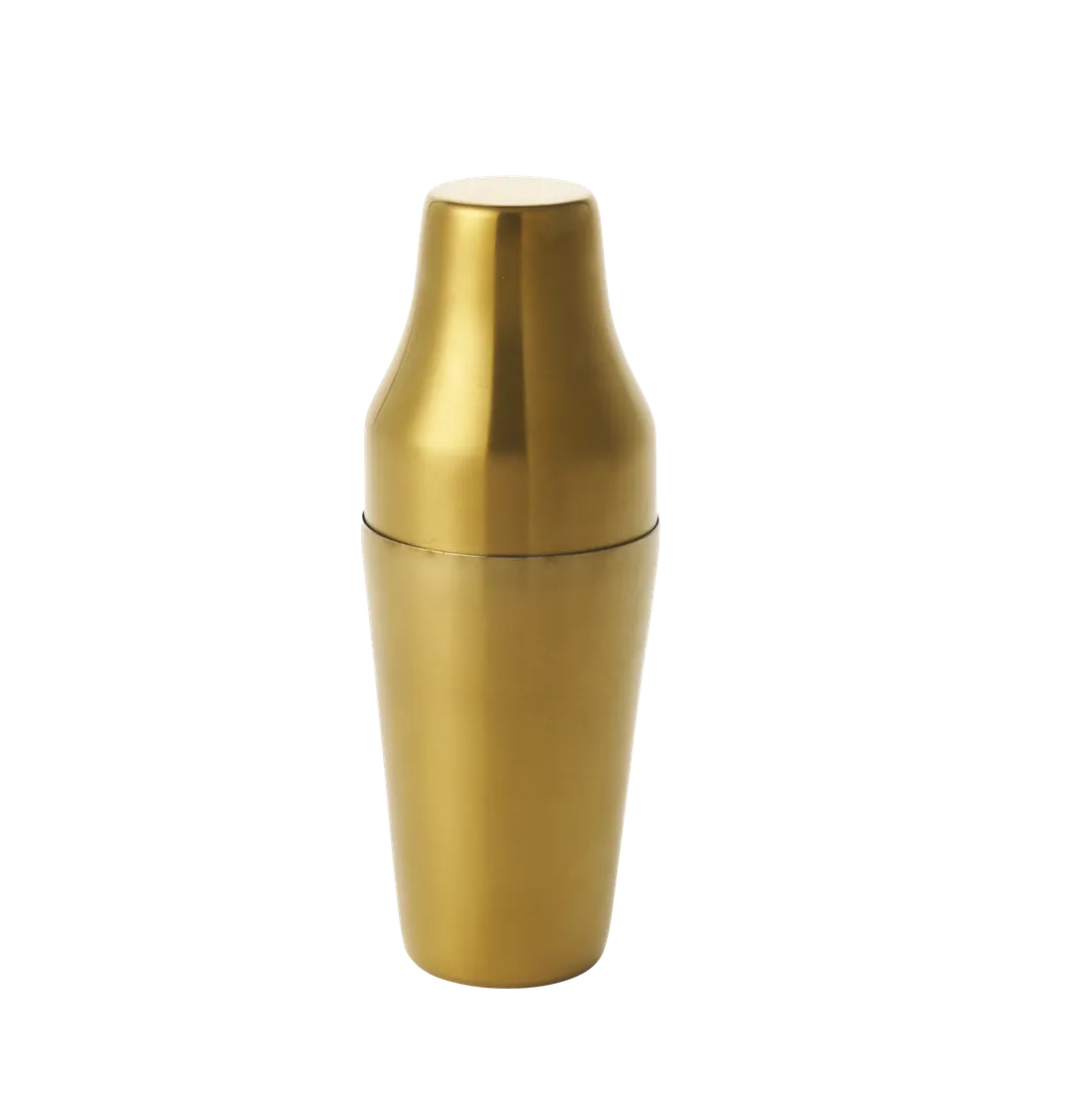 RAK Porcelain CS6150VG - 2 Pc Cocktail Shaker 3.54" D x 9.25" H Gold Satin Finish Metal - 1/Case