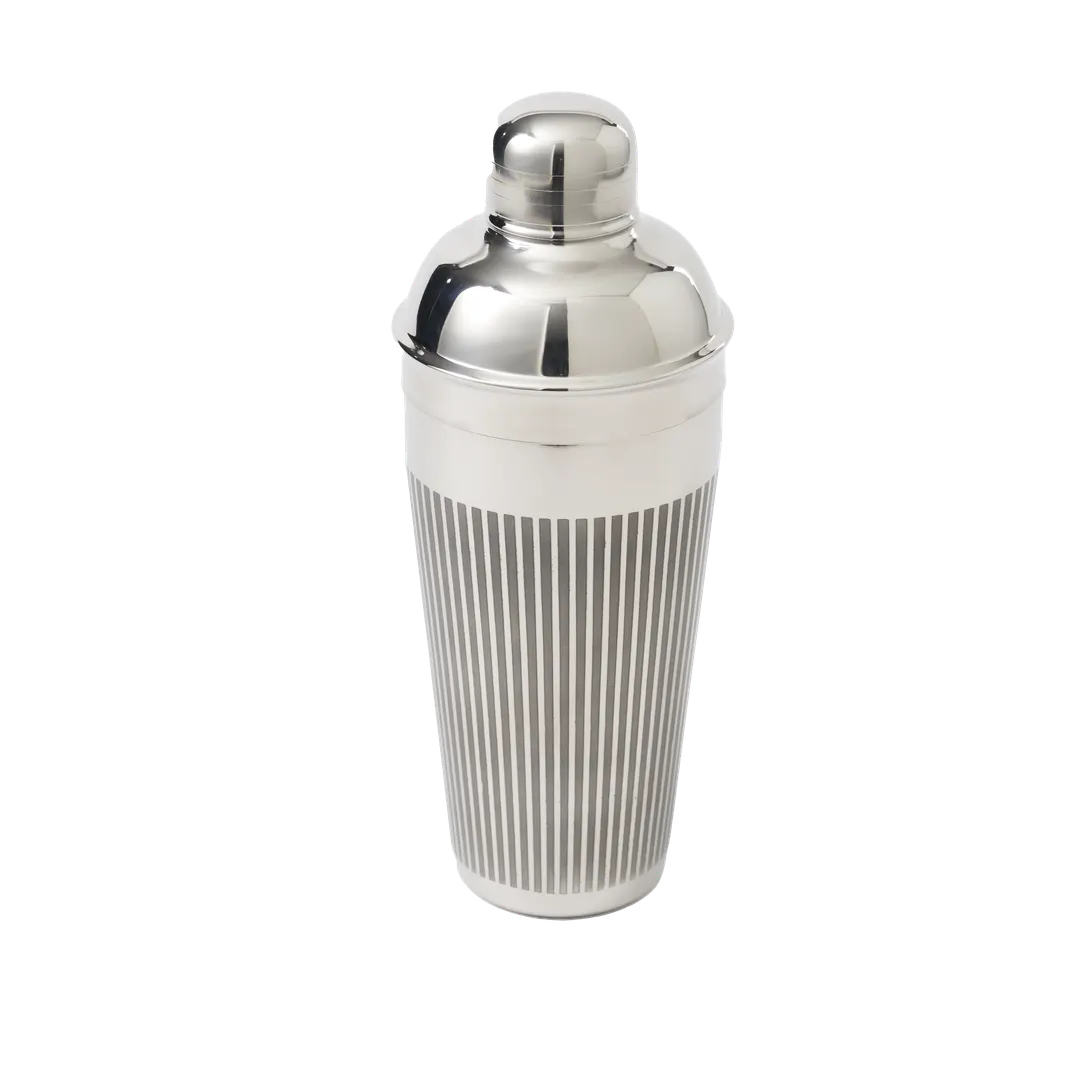 RAK Porcelain CS6152SE Cocktail Shaker, 23 Oz (3.54" D x 9.44" H) Two‑Piece Metal Essential - 1/Case