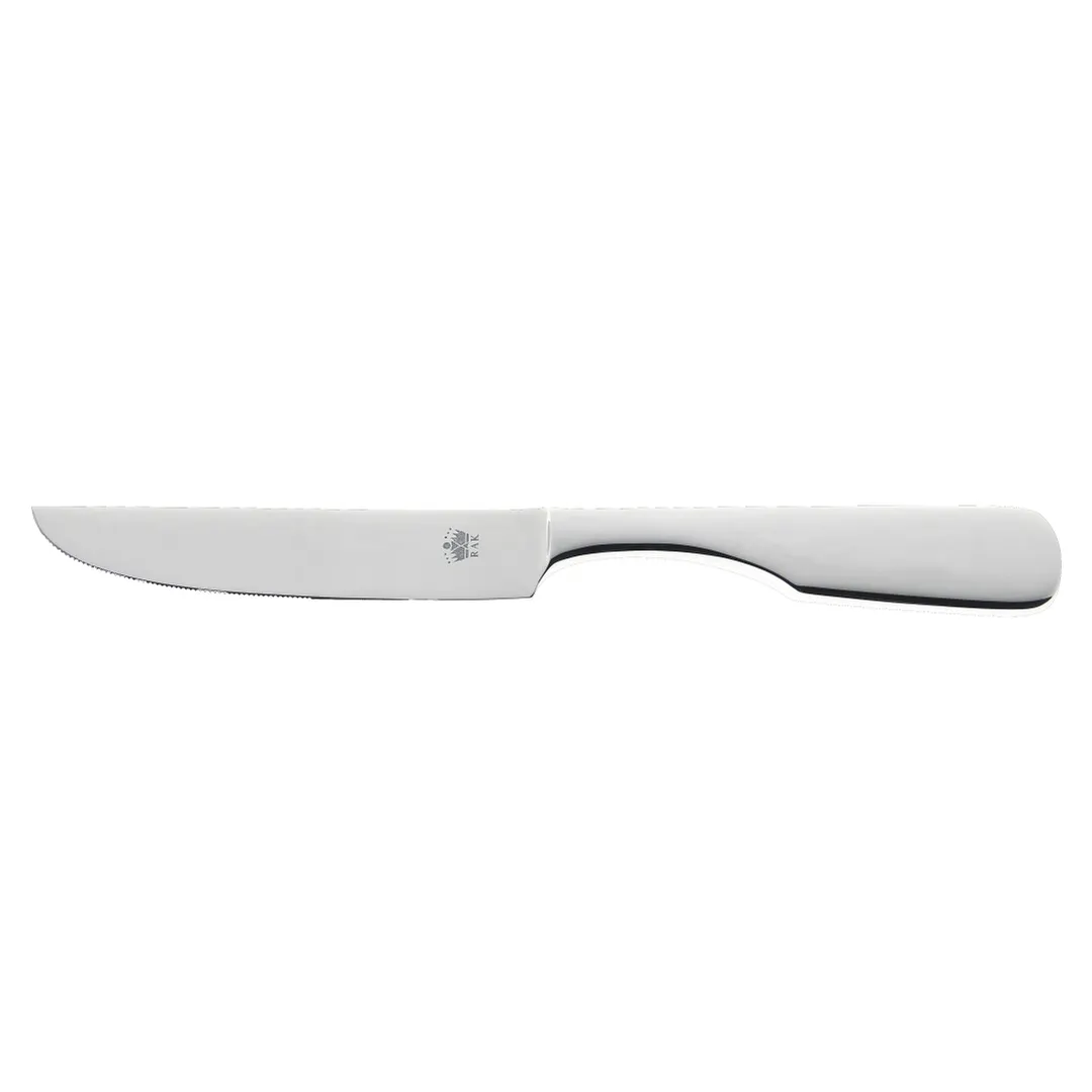 RAK Porcelain CSTDEKMB Dessert Knife – 8‑2/5" Solid Handle, 18/10 Stainless Steel, Classik, 12/Case