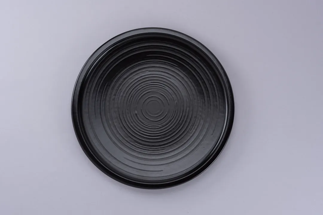 RAK Porcelain DGEACP24C6 - 9.4" Round Black Ceramic Stoneware China Plate, Microwave Safe - 12/Case