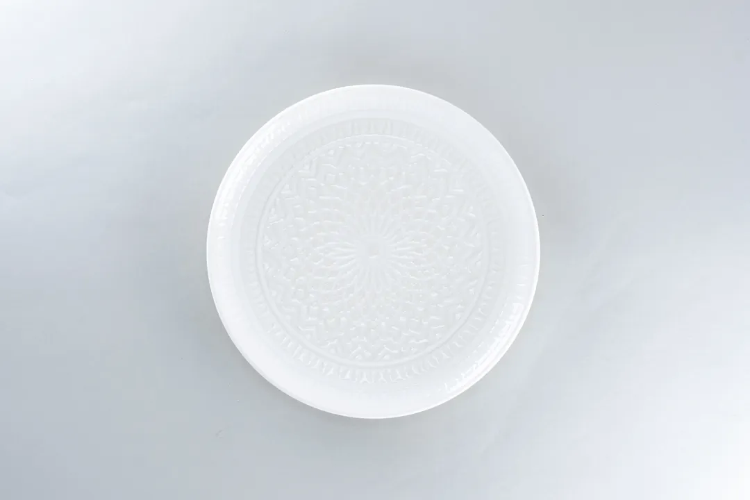 RAK Porcelain DGNNPR27CS - 10.6" Round Flat Coupe Porcelain Plate, White Celeste, 12/Case