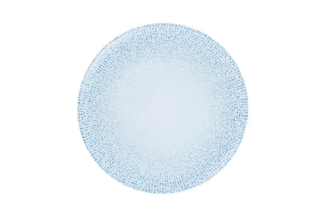 RAK Porcelain DGNNPR29IC - Coupe Plate, 11.4" Round China, Blue & White DiGi, Edge, Rim - 12/Case