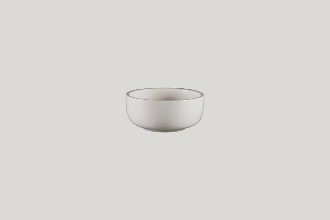 RAK Porcelain EABR10 - 6.75 Oz White Porcelain Ramekin, 3.95" Dia x 1.6" H, Oven Safe, 12/Case