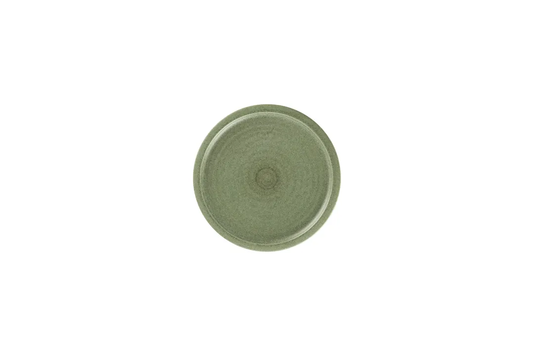 RAK Porcelain EACP16SDG - 6.3" Round Coupe Ceramic Plate, Dark Green, Microwave Safe - 24/Case