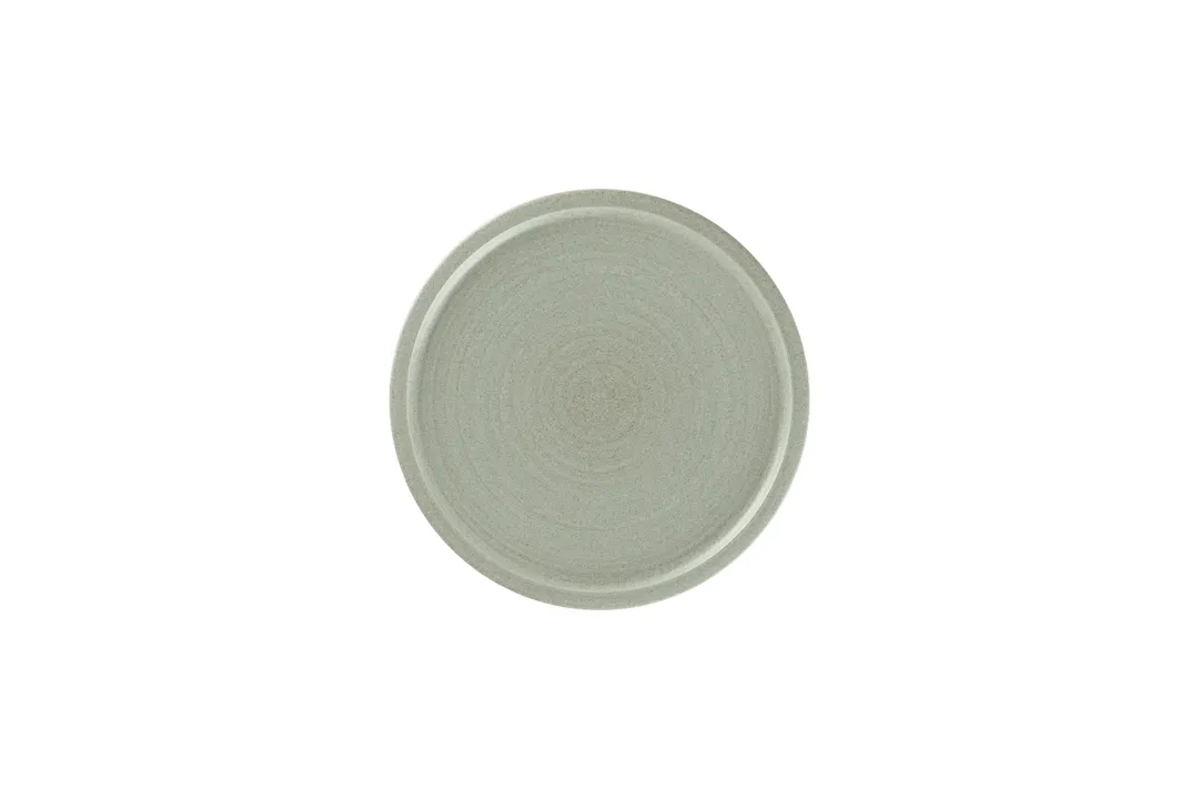 RAK Porcelain EACP21SAQ - 8.25" Round Coupe China Plate, Stoneware, Green, Microwave Safe - 12/Case