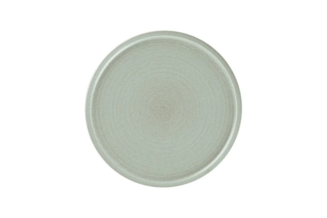 RAK Porcelain EACP28SAQ - 11" Round Coupe China Plate, Ceramic, Aqua Green, Microwave Safe - 6/Case